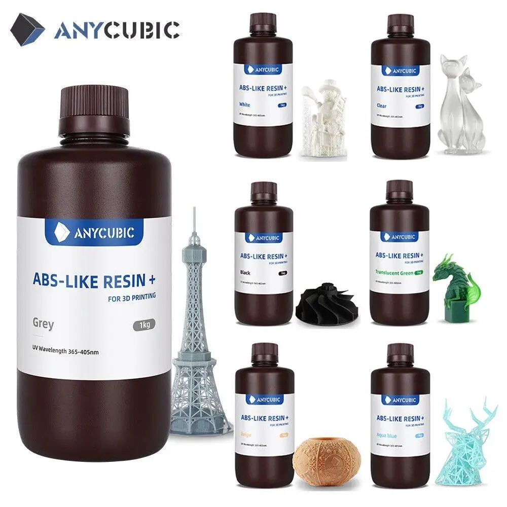 Anycubic abs like resin + abs like resin pro 2 pro2 смола 3д принтера