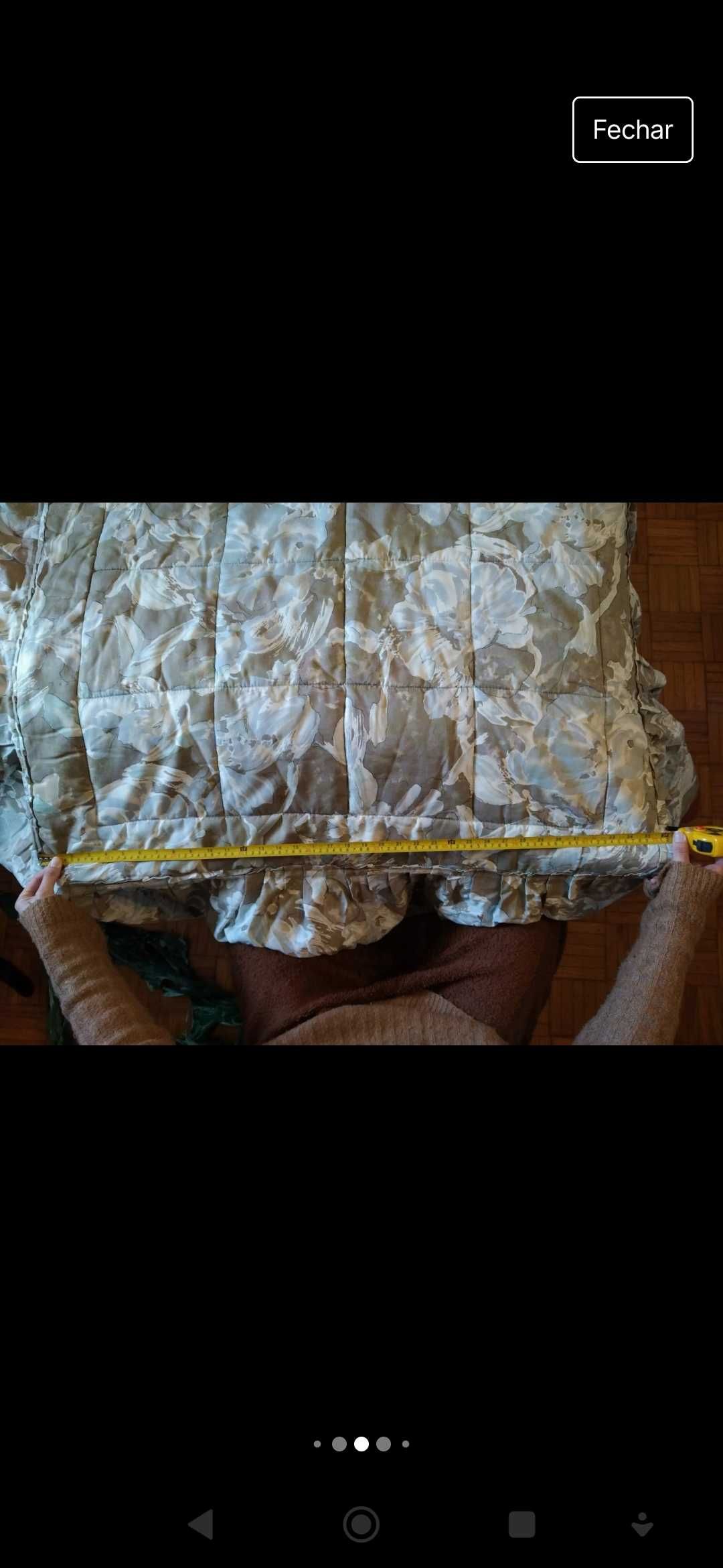 Conjunto cortinado + 2 edredões de solteiro