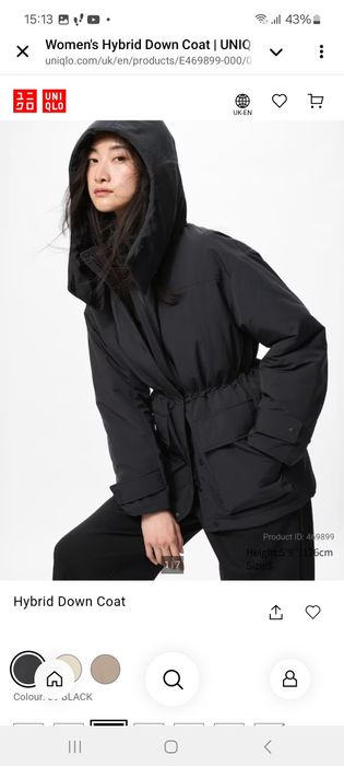 UNIQLO куртка пуховик, розмір L-XL