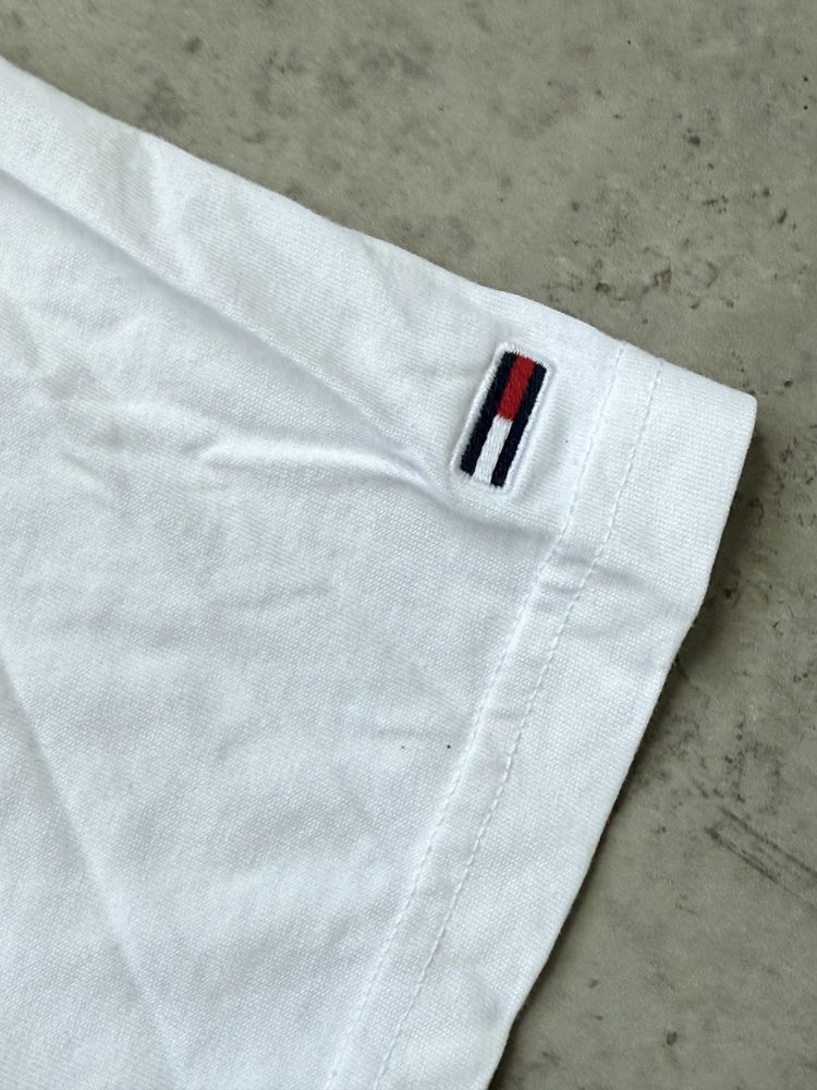 Нова чоловіча футболка Tommy Hilfiger біла з лого