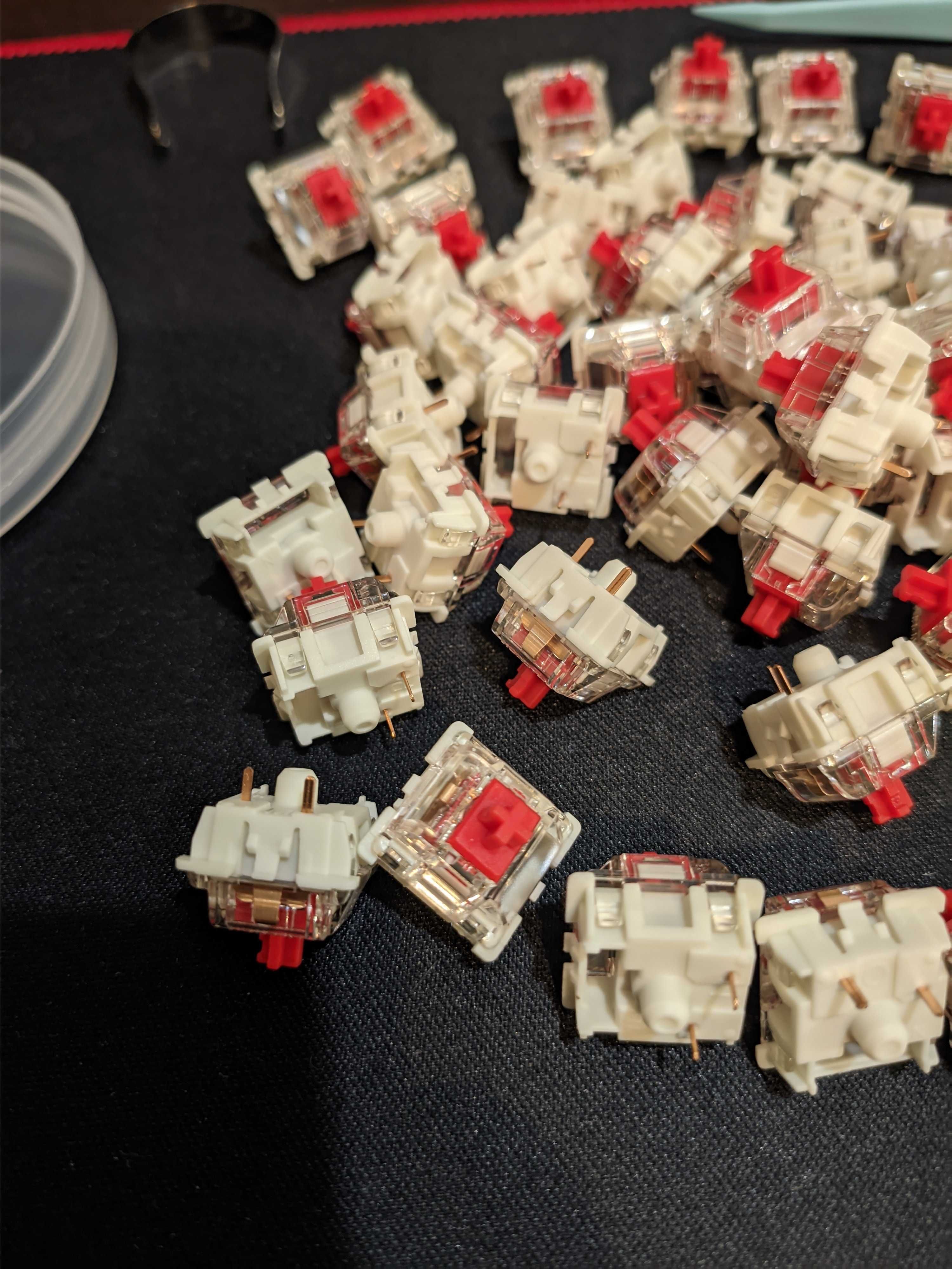 Przełączniki do klawiatury NOWE  Gateron G PRO 2 Red 50szt