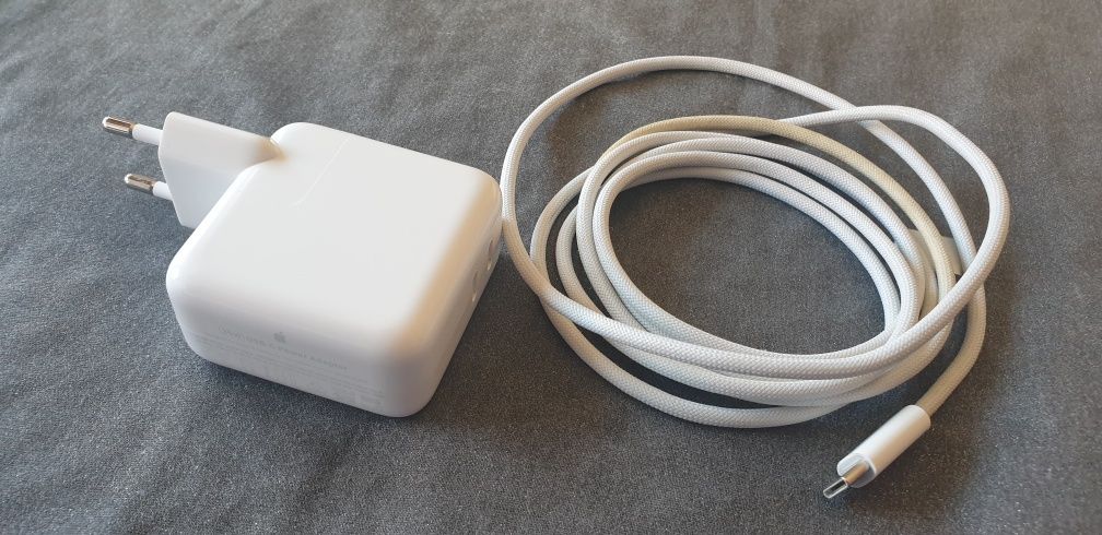 Original Adaptador de corrente Apple USB‑C dupla de 35 W e Cabo 2m