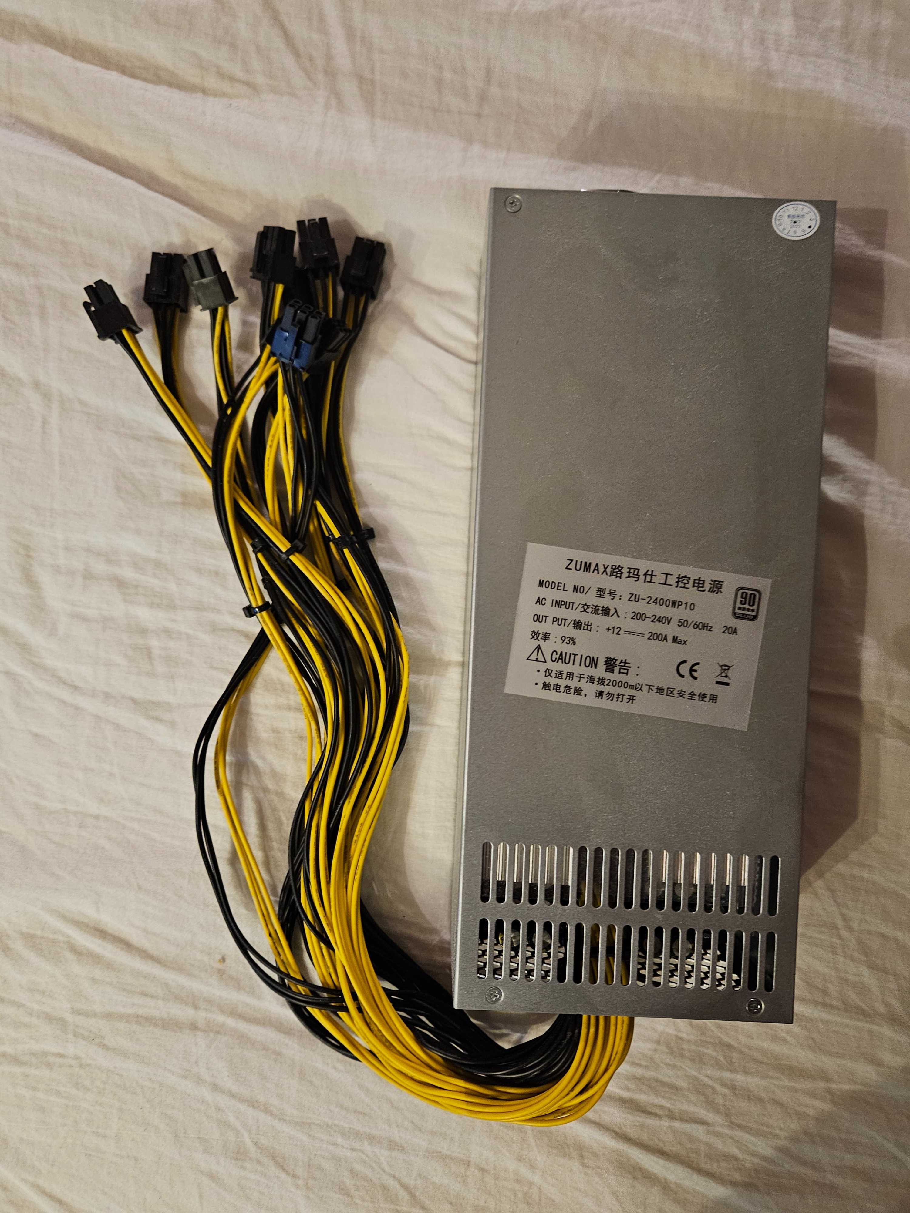 Zasilacz ZUMAX 2400w koparka komputer