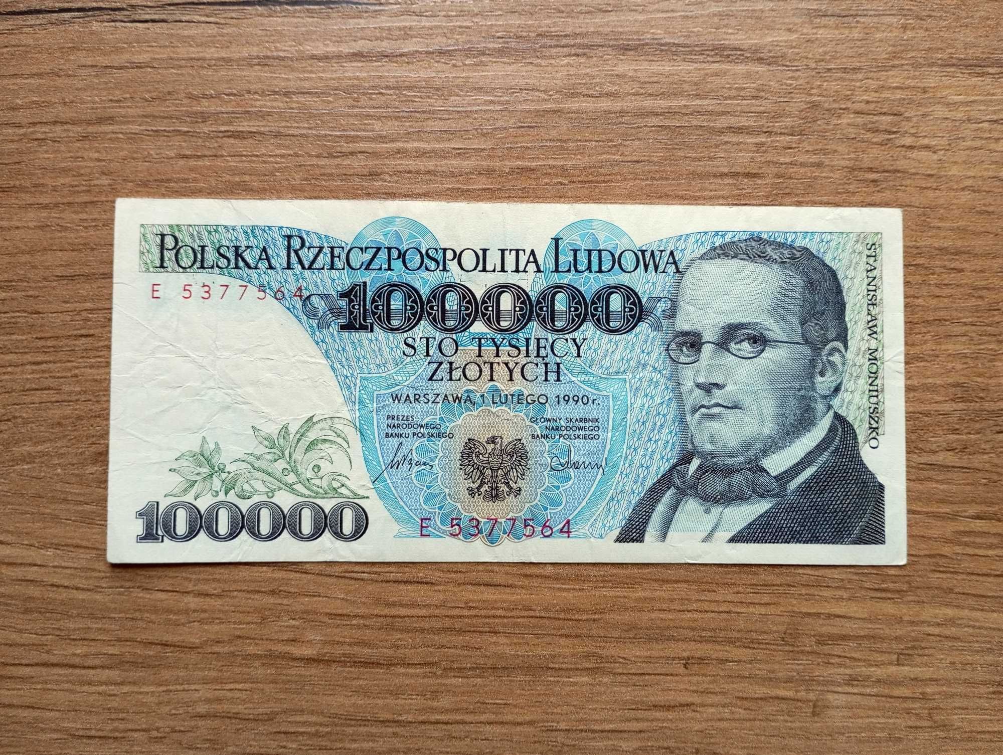 100000 zł 1990 - E -
