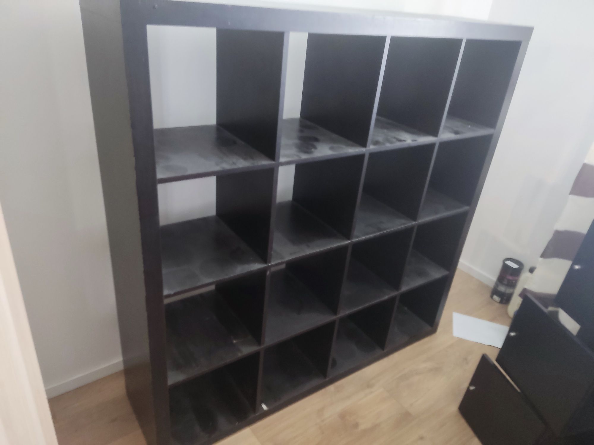 Regał kallax 4x4 Ikea ciemny