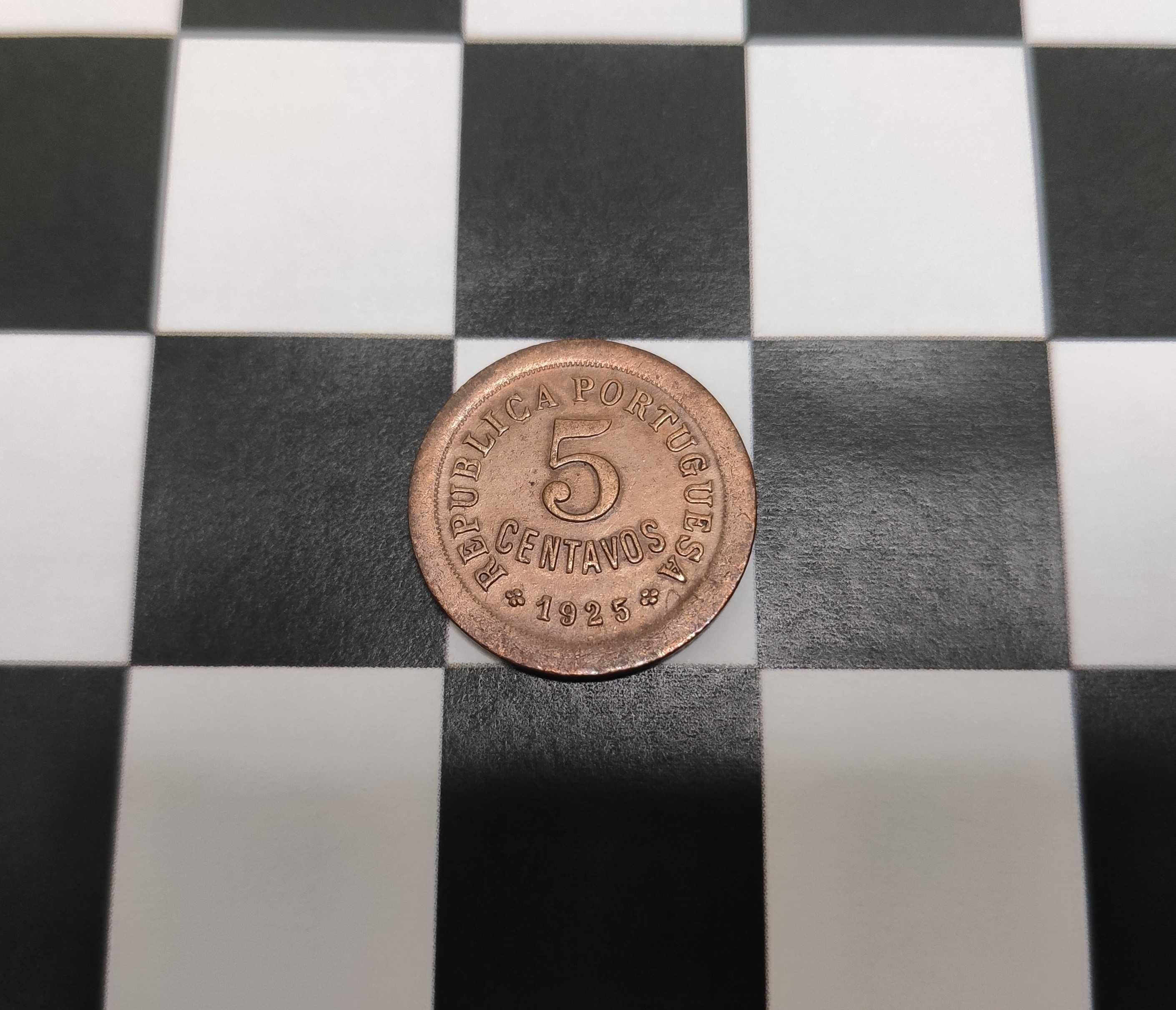 5 Centavos 1925 - República (escudos)