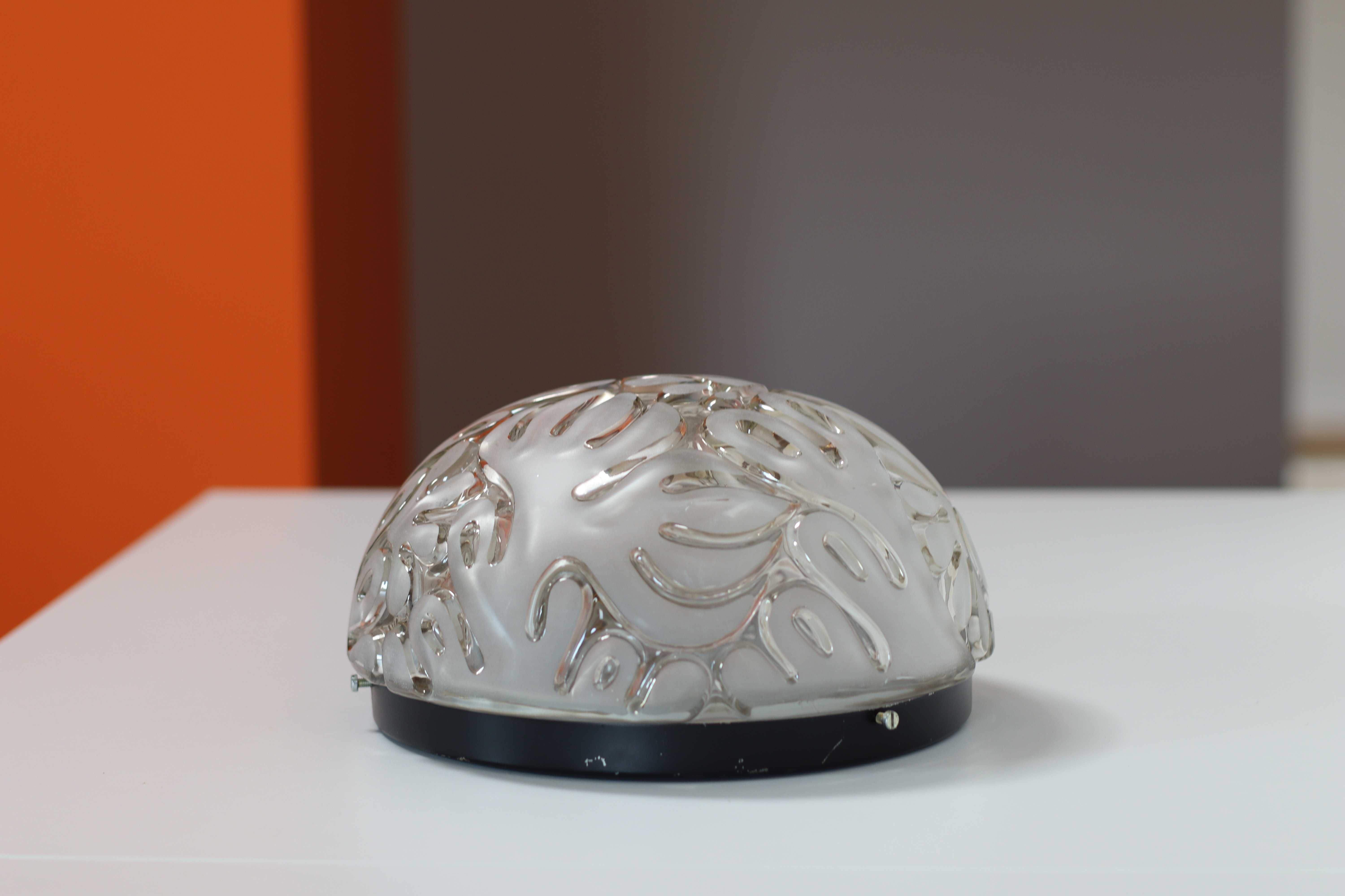 Okrągły plafon lampa lata 70te vintage