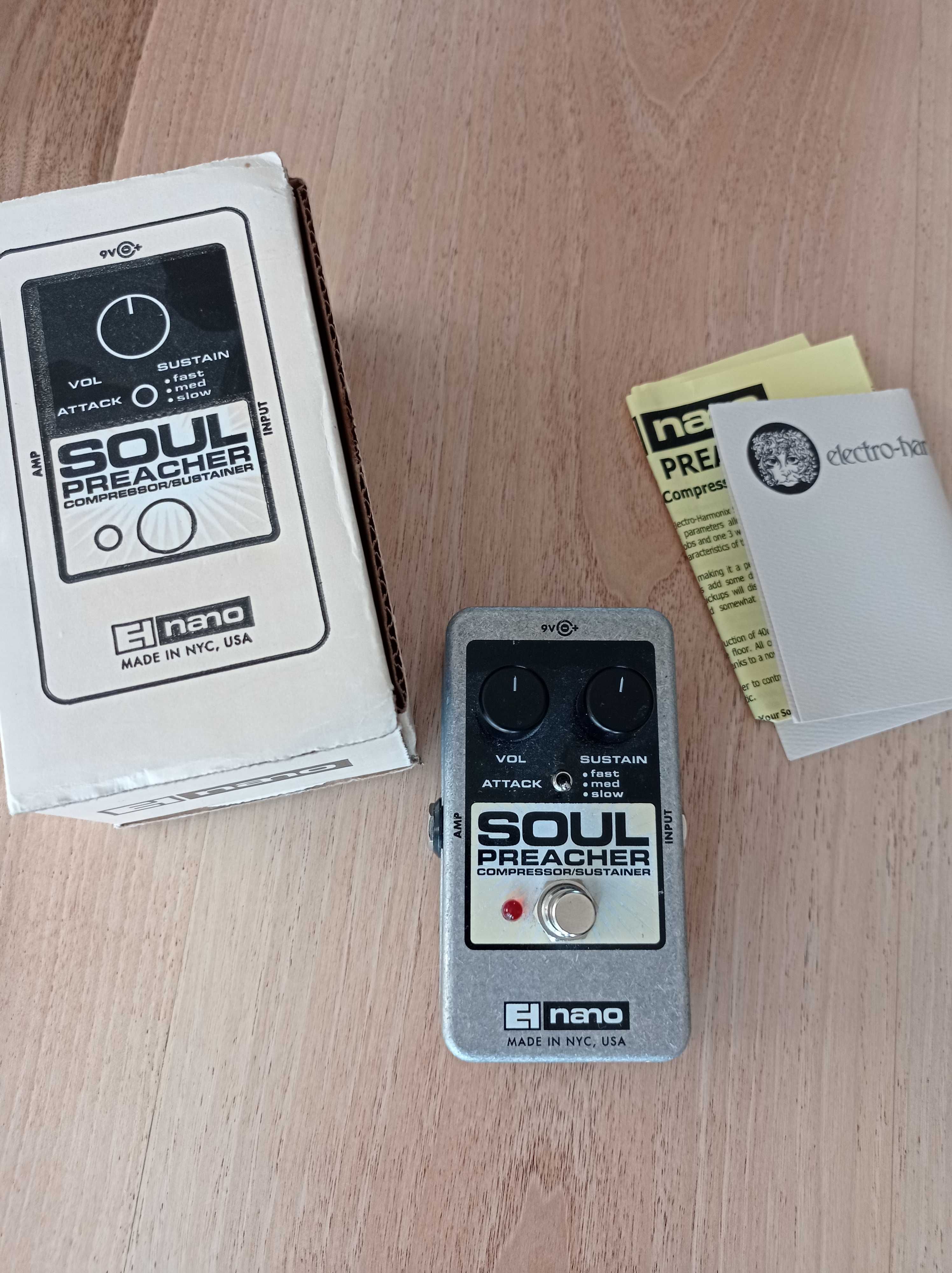 Efekt gitarowy Soul Preacher kompresor, sustainer Electro Harmonix
