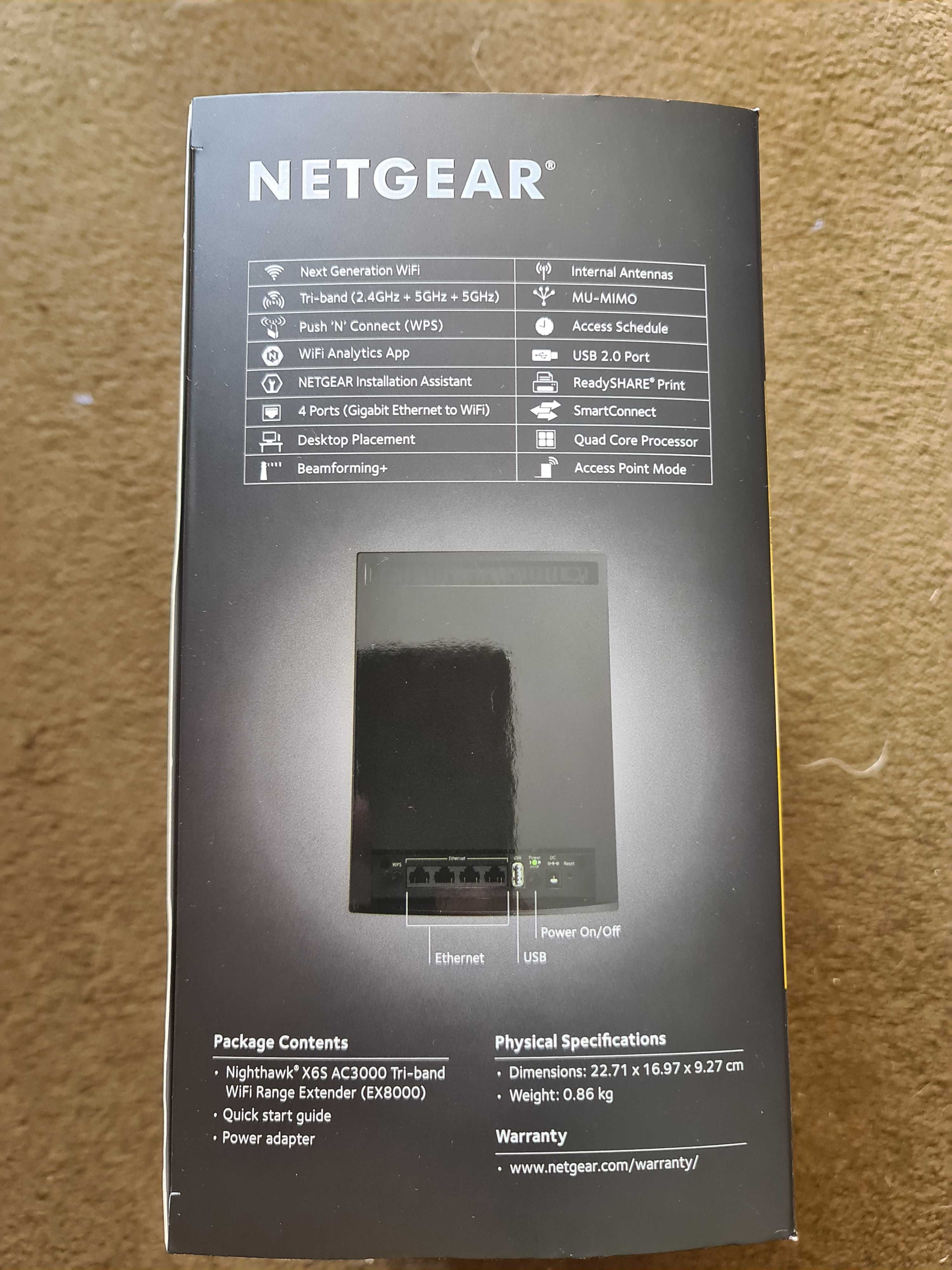 Netgear Nighthawk X6S - AC3000 WiFi Mesh Extender (EX8000)