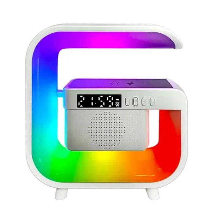 Coluna bluetooth, relógio despertador, candeeiro RGB