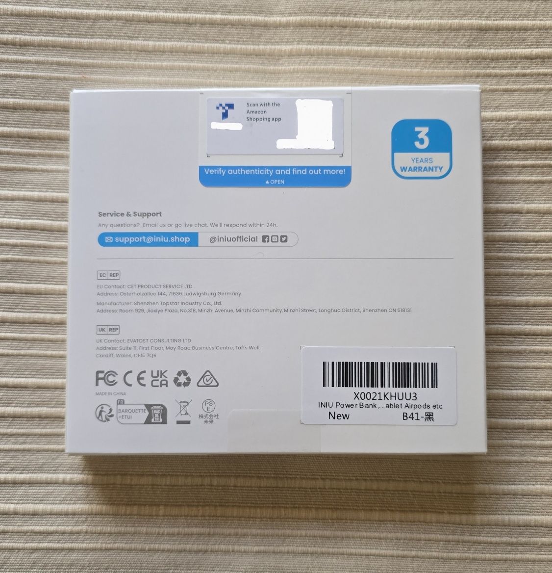 Power Bank Slim 10000mAh