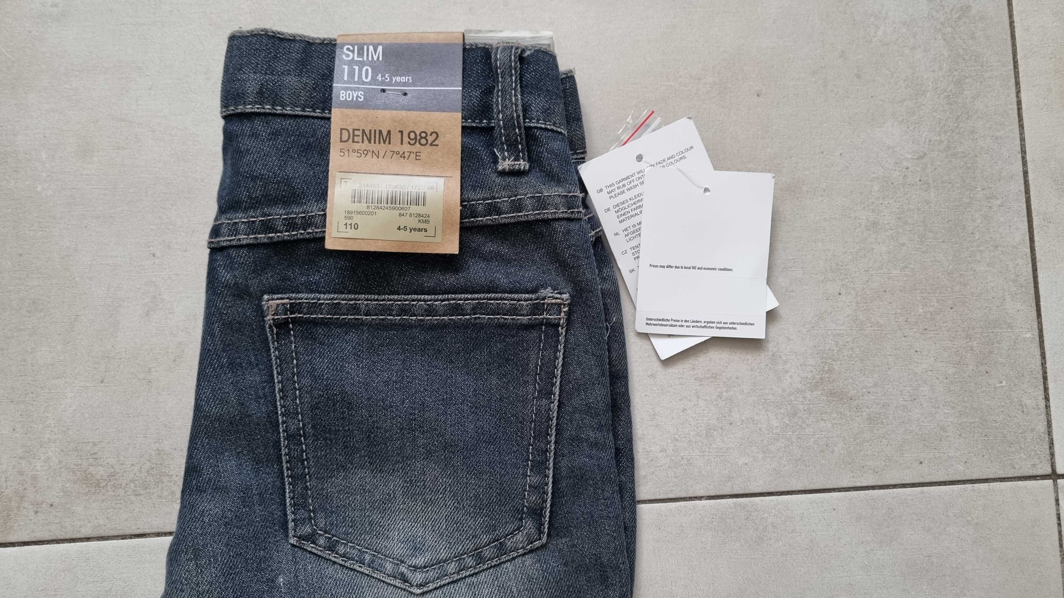 Spodnie jeansowe Dopodopo rozmiar 110 Slim