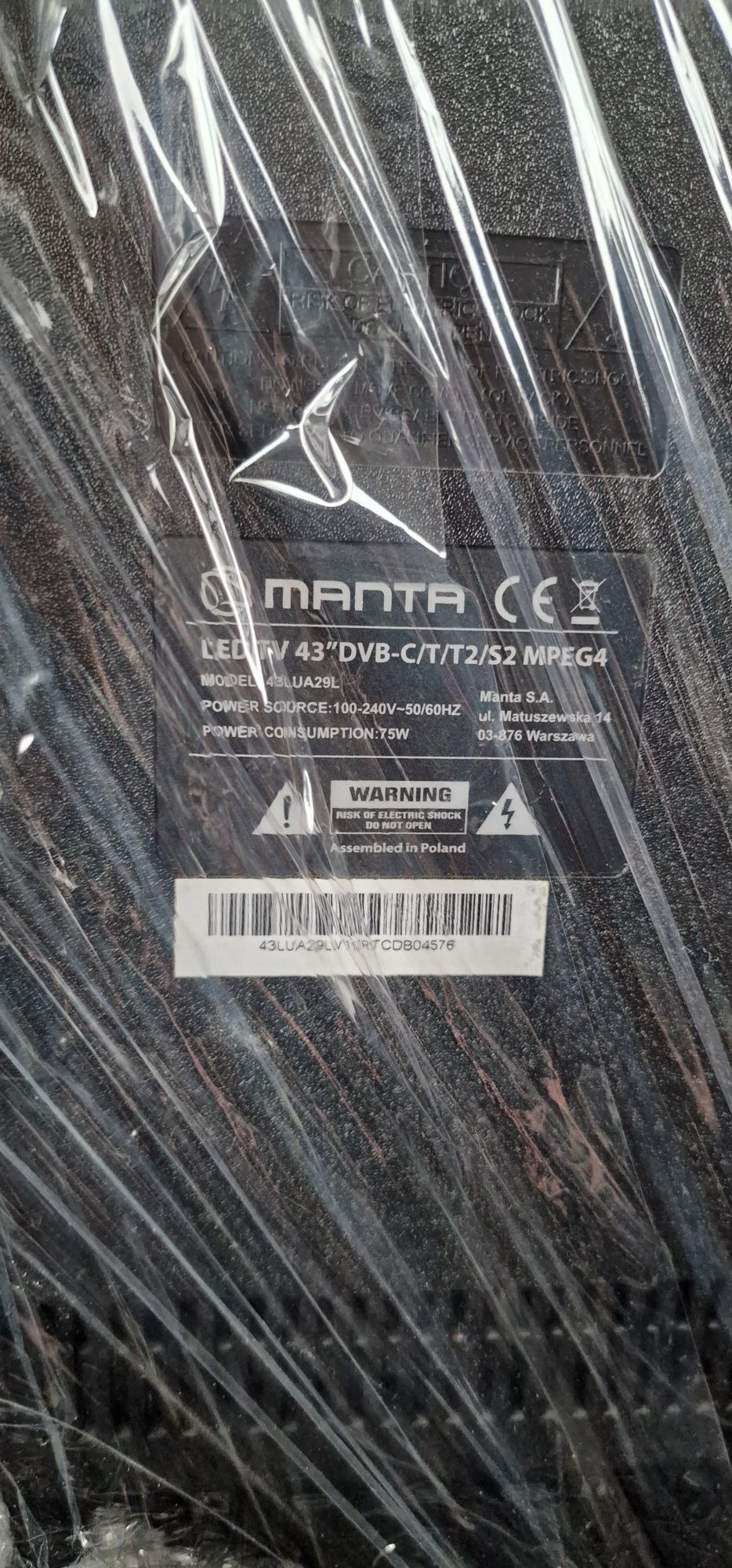 Telewizor 43 całe Manta