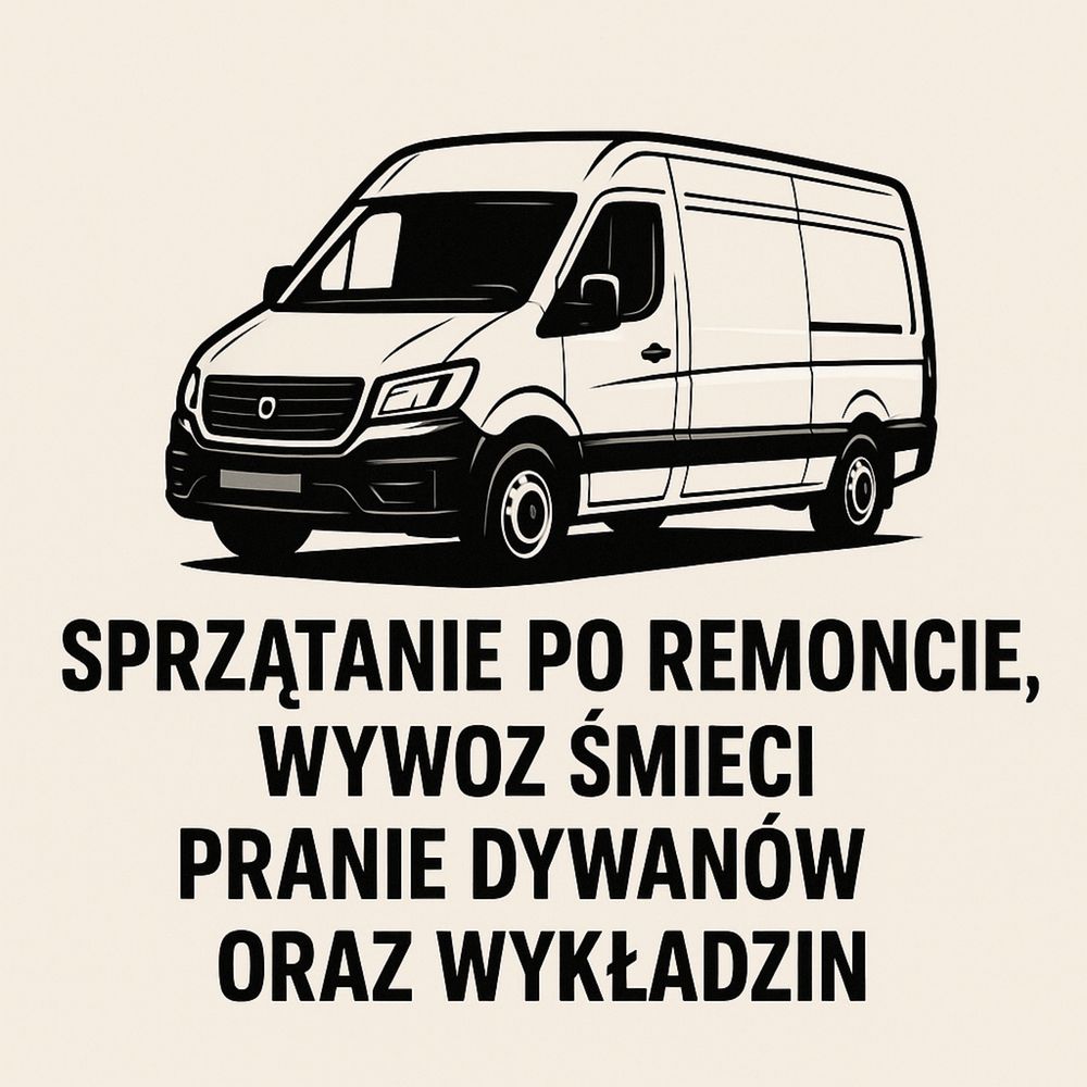 NAJTANIEJ Sprzatanie po remoncie / Pranie wykładzin / Wywóz smieci
