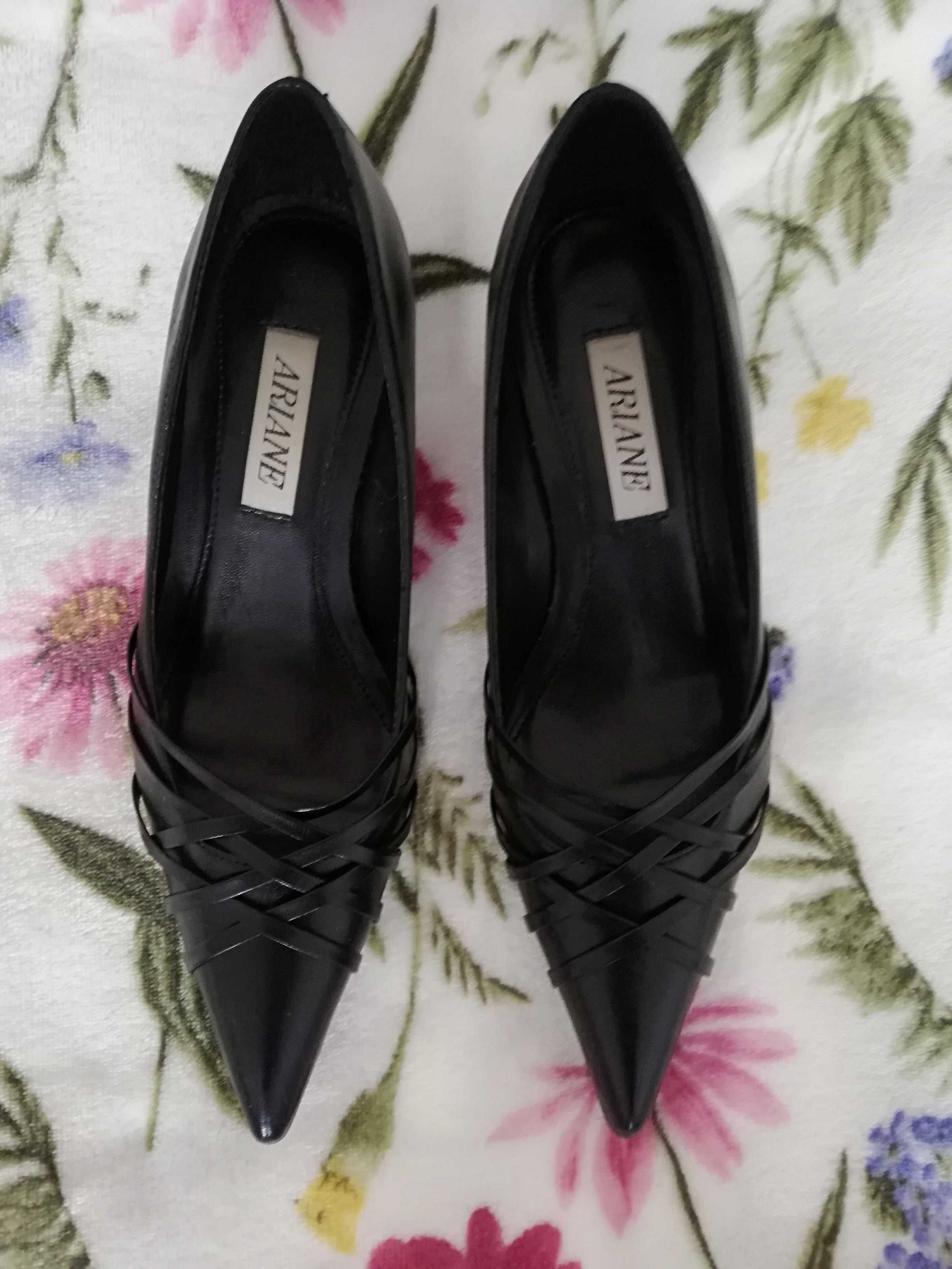 Szpilki eleganckie buty damskie czarne rozmiar 37