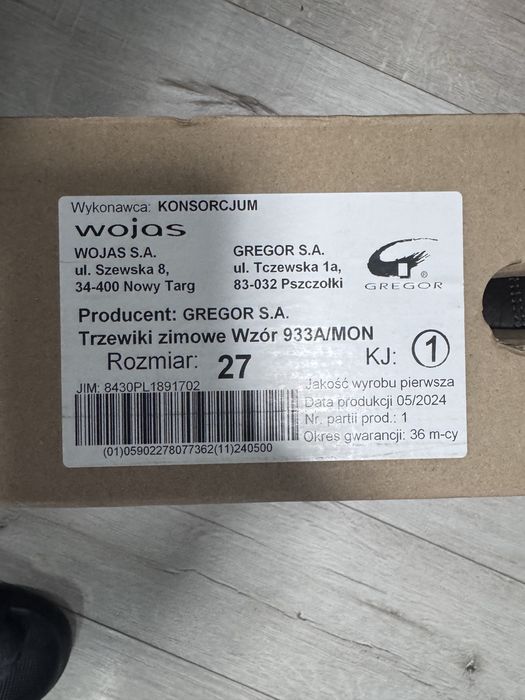 Trzewiki, buty zimowe 933A/ MON (wojas)