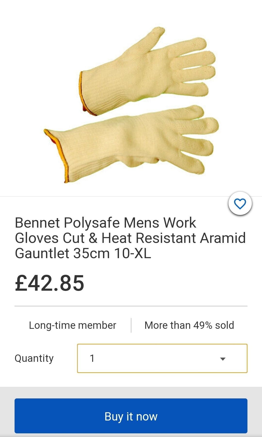 Новые термостойкие перчатки из кевлара/арамида,  Великобритания