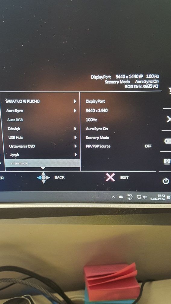 Monitor Asus Rog Strix XG35VQ