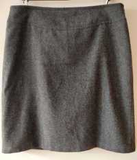 ciepła spódnica szara wełna akryl P&C r.44