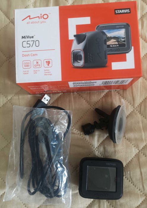 Wideorejestrator MIO C570 Full HD z GPS, karta pamięci 32GB