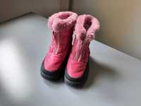 Buty zimowe kozaczki Cortina różowe ocieplane rozmiar 22 około 14 cm