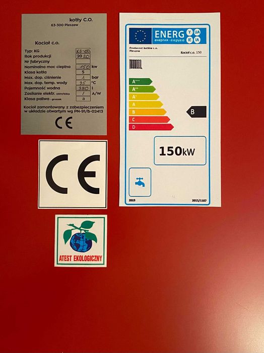 Kocioł 150 KW drzewo węgiel, Dowóz Montaż