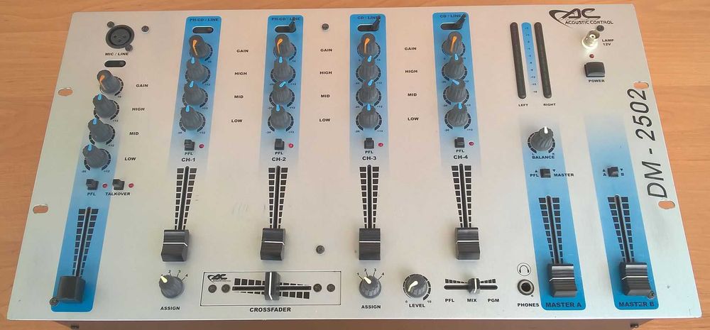 DJ Mixer DM-2502, DJ Микшер Аналоговый