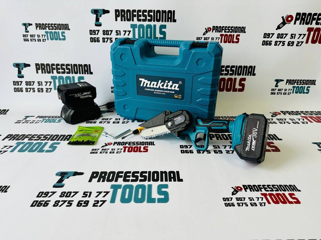 Аккумуляторная мини цепная пила Makita MINI 36V 8A Макита Сучкоріз