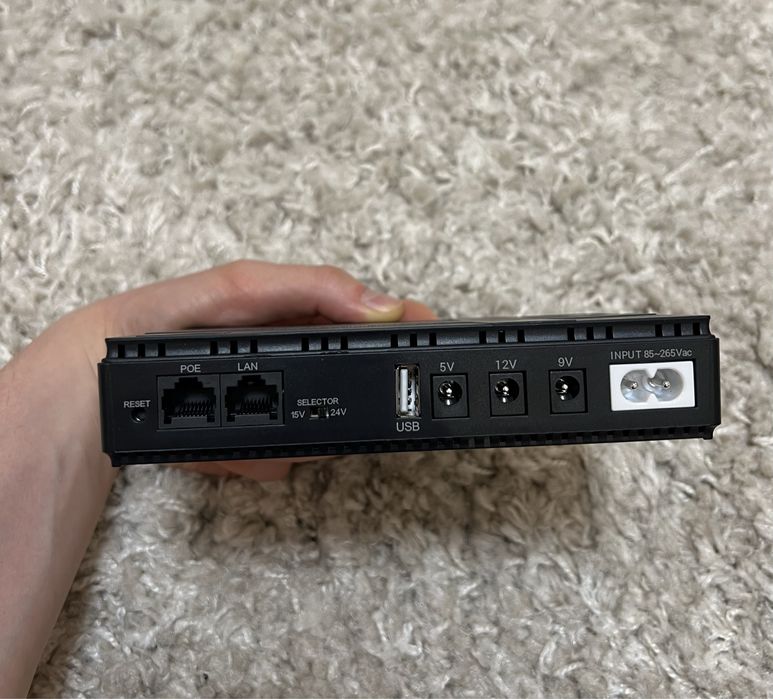 Безперебійник для роутера DC1018P ДБЖ mini UPS 8800 mAh 18W 5V/9V/12V