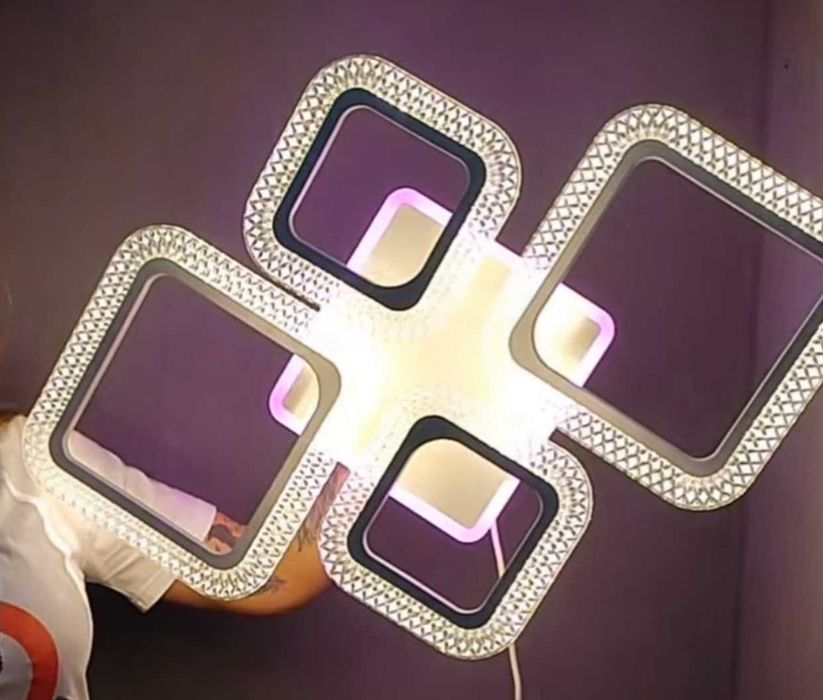 LED люстра, світлодіодний світильник 70ватт (БЕЗКОШТОВНА Доставка)