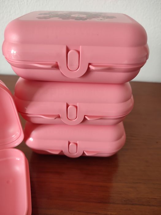 Quatro ostras Outubro Rosa - Tupperware