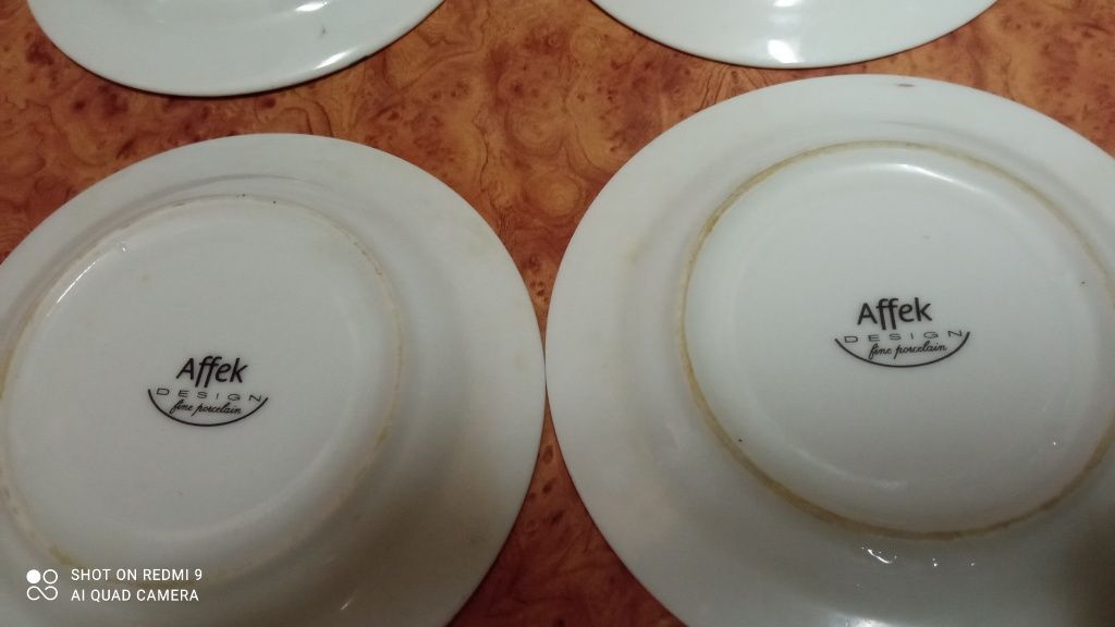 4 ładne talerzyki porcelana Affek sprzedam