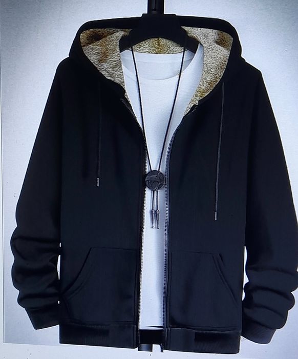 Ого-го какой размер Мужская тёплая вельветовая куртка с капюшоном 8XL