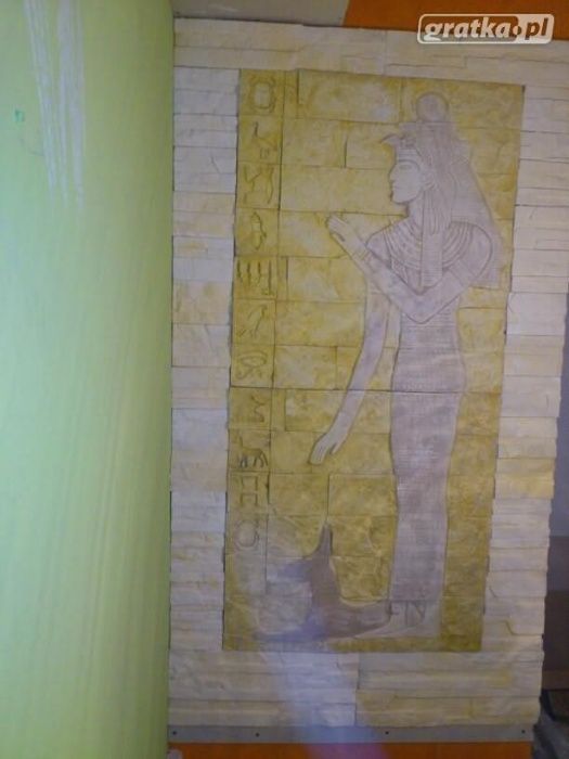 płaskorzezba egipska do kolekcji rzezba gipsowa egipt egipty 150 cm