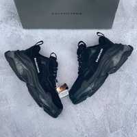 Buty Balenciaga Triple S clear sole black