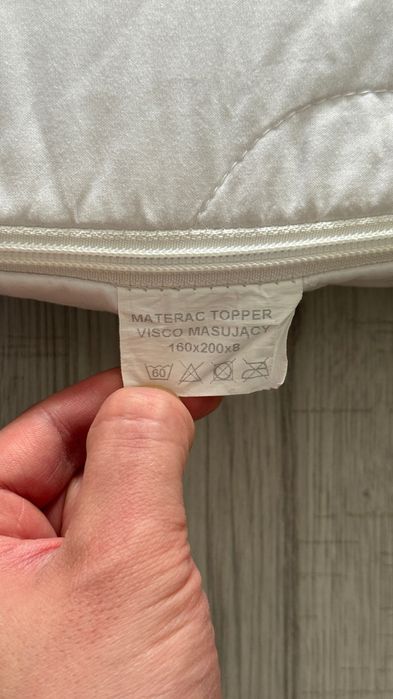 Topper materac masujący 160x200x8