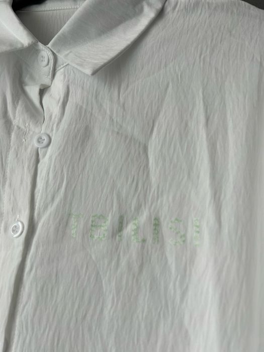 Nowa długa biala koszula, sukienka koszulowa M 38