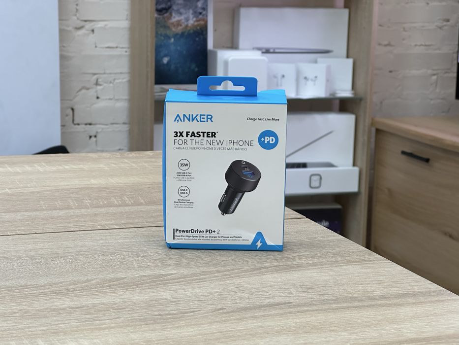 Зарядка в авто Anker PowerDrive PD+2 35W Car Charger Adapter
