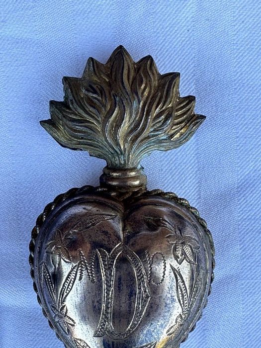 Relicário Ex Voto , coração de Maria , Séc.XIX