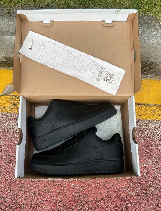 "Buty Oryginalne" Nike Air Force 1 czarny Rozmiar.39