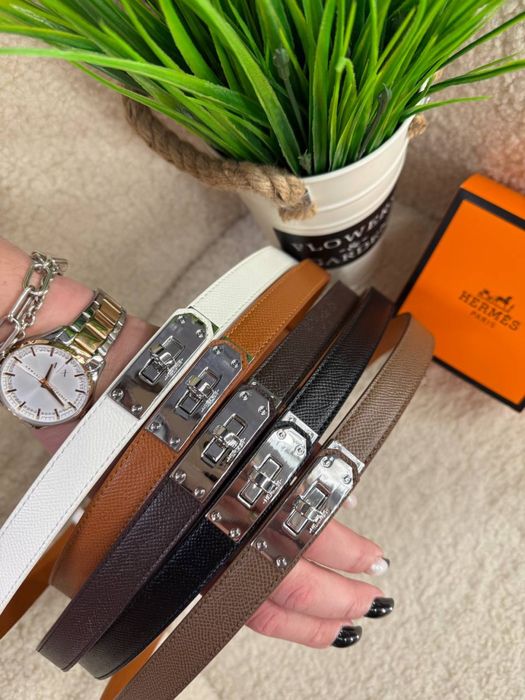Жіночій ремінь Hermes Kelly Натуральна Шкіра