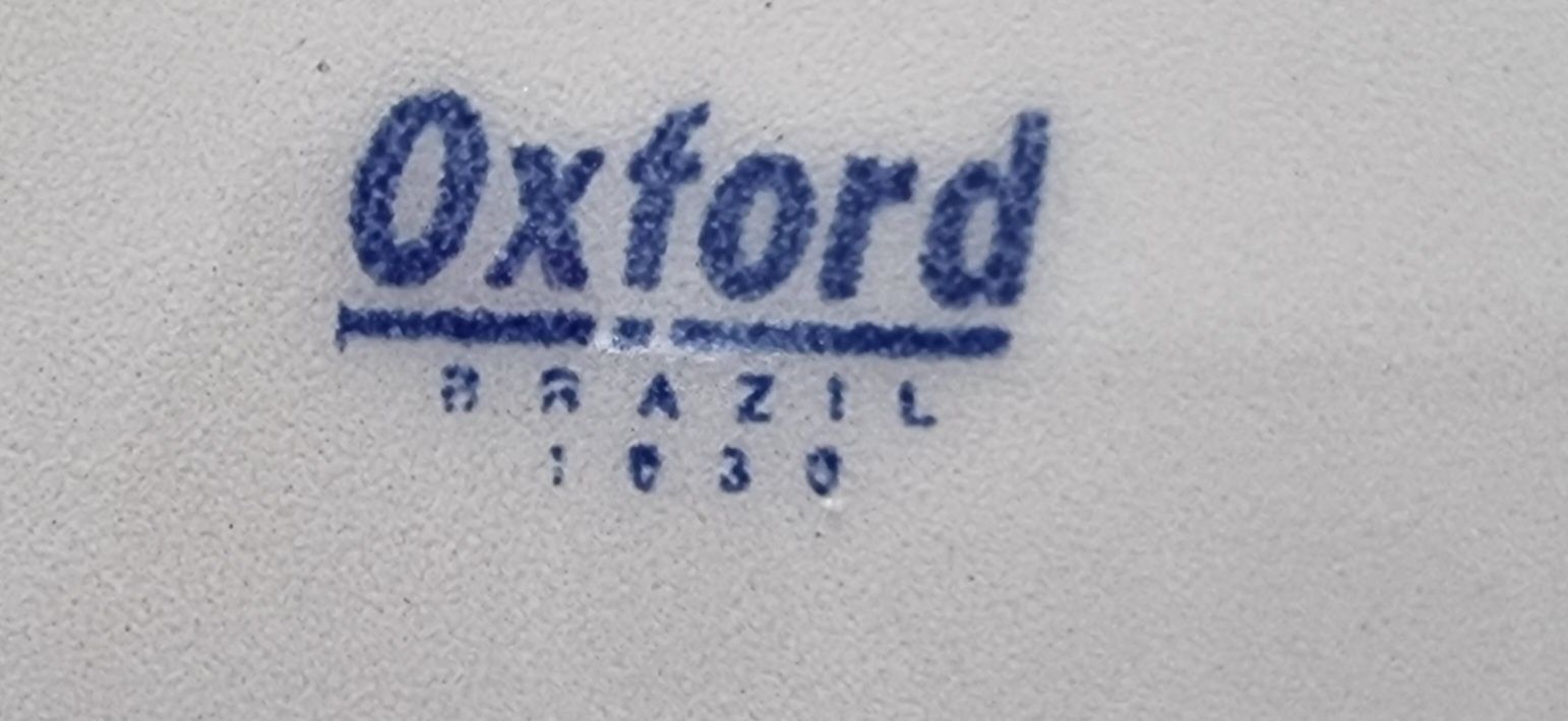 Prato de porcelana de Oxford