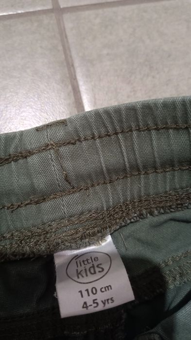 Spodnie chłopięce z grubej bawełny, rozm. 110