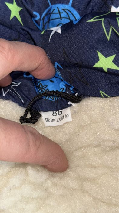 Zimowy kombinezon  dla chlopca ocieplany r.86