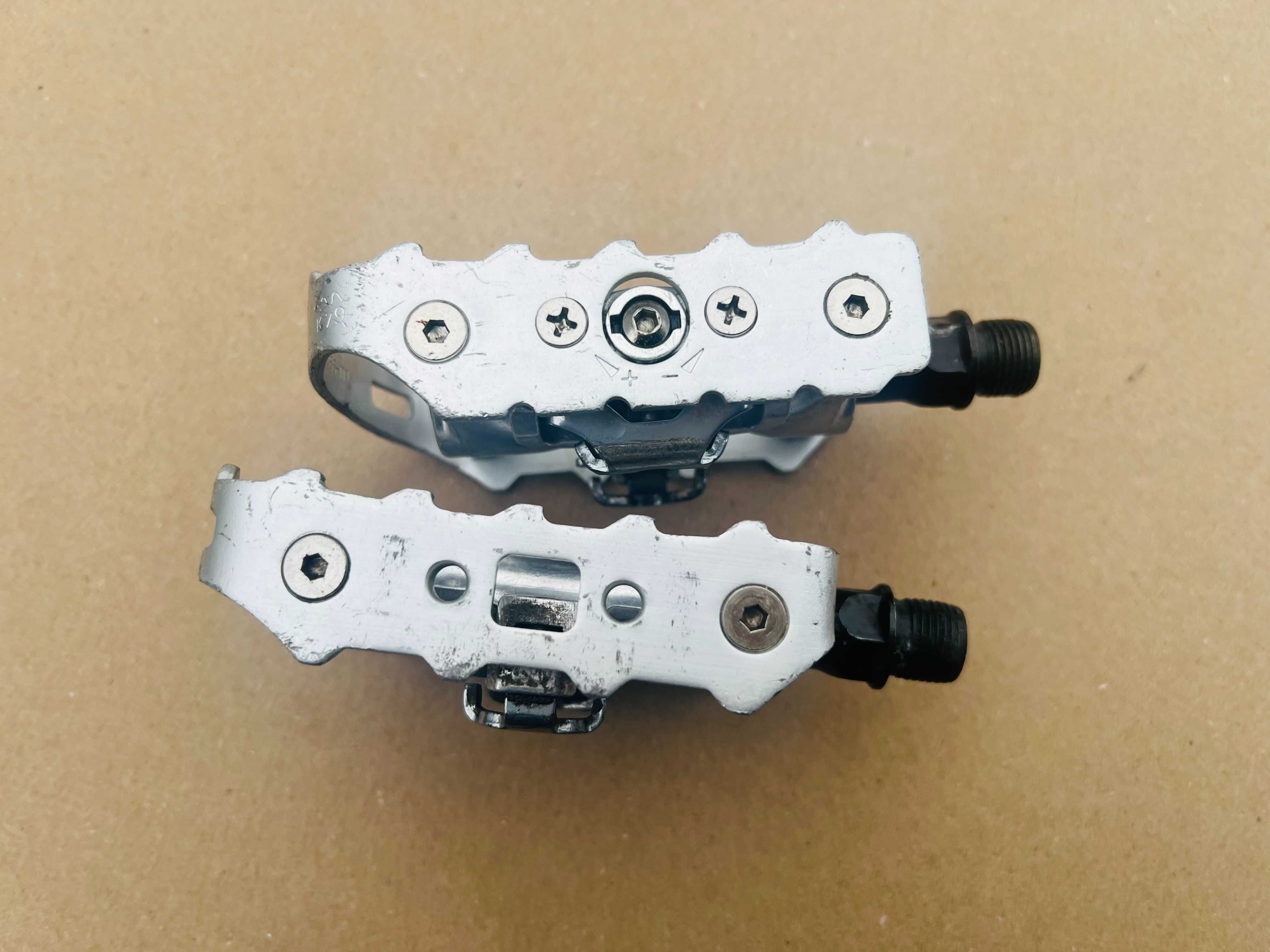 Pedały Platformowo Zatrzaskowe EXUSTAR pod blok SPD DEORE XT Retro MTB