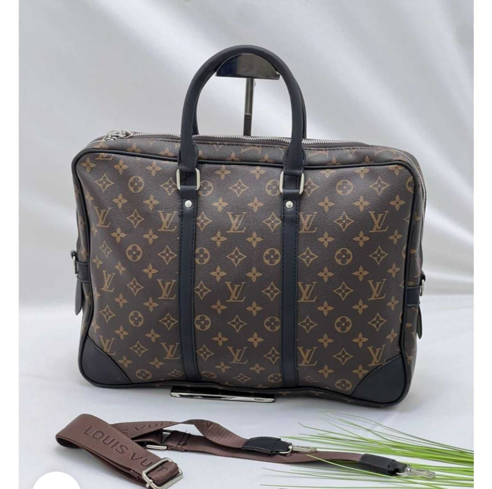 Męska torba aktówka teczka na laptop Louis Vuitton, skóra, Francja
