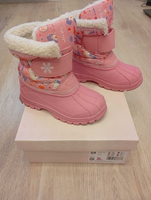Buty zimowe r 28 dla dziewczynki wkładka 16 cm