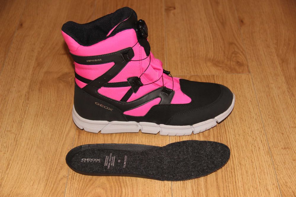 Підліткові зимові чоботи з мембраною Geox J Flexyper 38 39 р. Джеокс