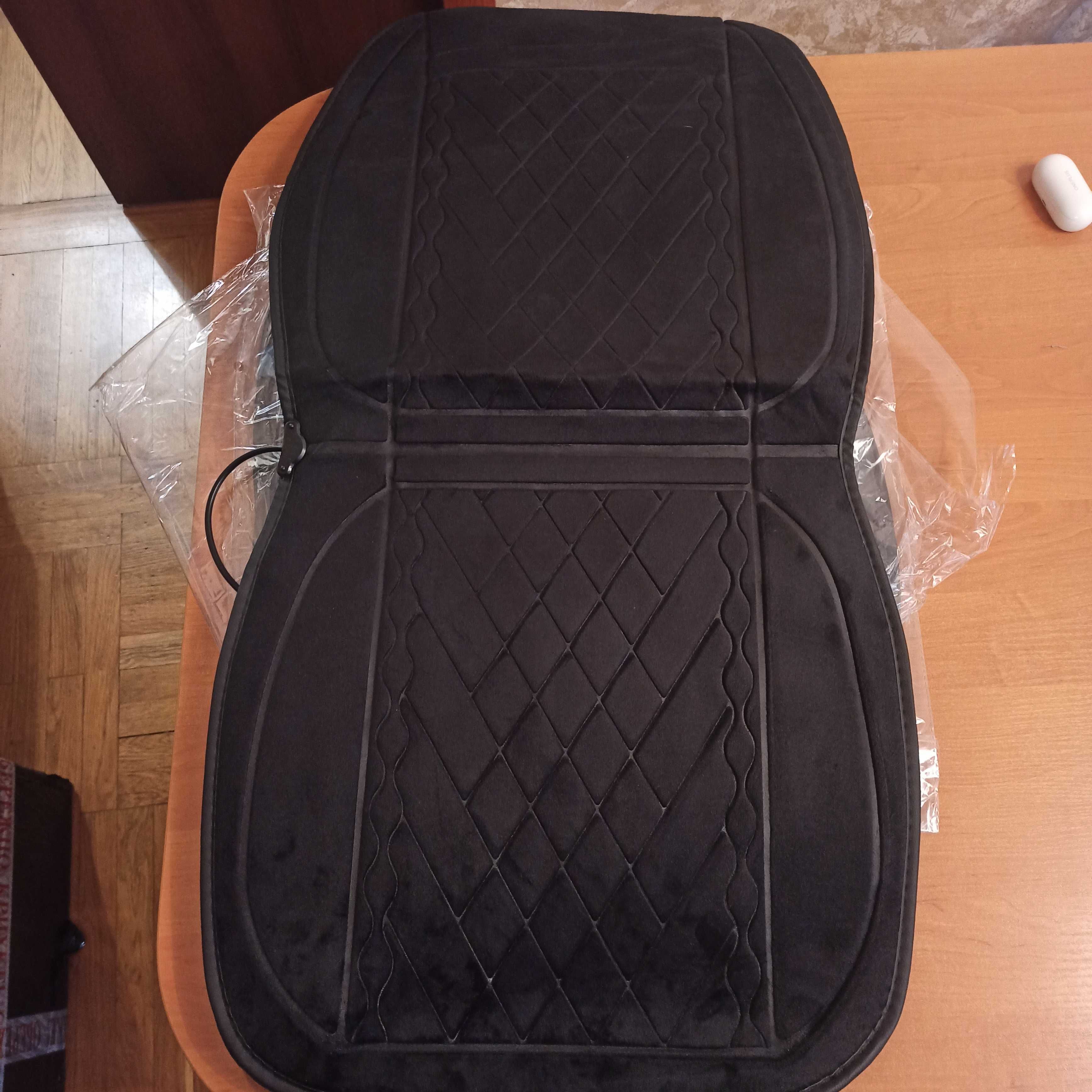 НОВОЕ Кресло накидка с подогревом для автомобиля Ручной + Автомат