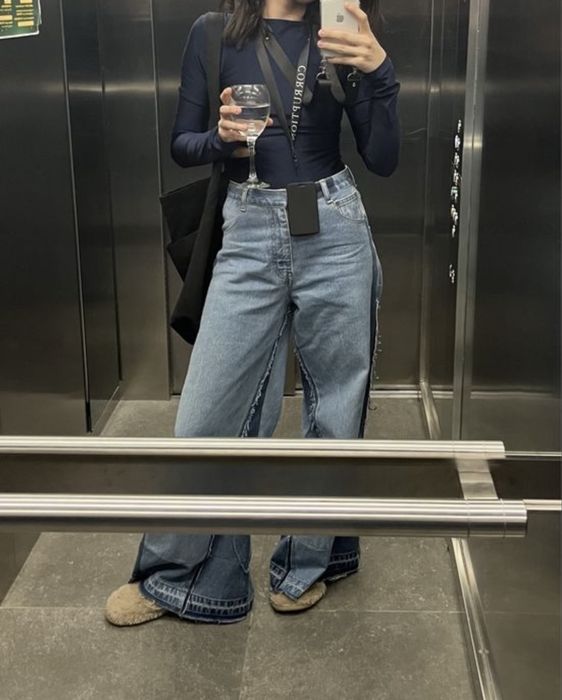 Джинси KSENIA SCHNAIDER Reworked Wide Jeans